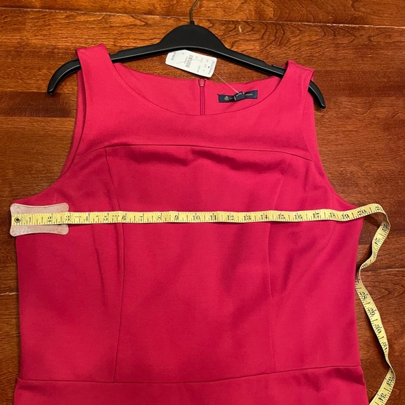 Brooks Brothers NWT Red Rayon Sheath Dress, Size 14 - Picture 5 of 6